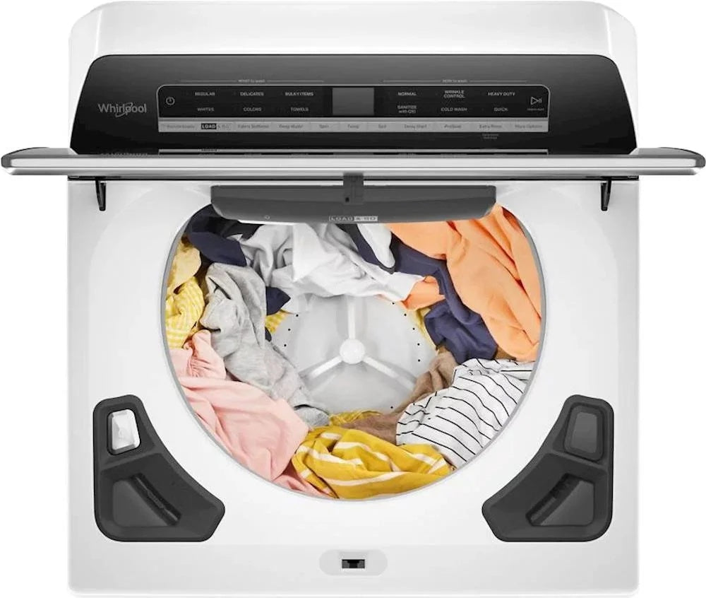 Whirlpool – 5.3 Cu. Ft. Smart Top Load Washer with Load & Go Dispenser – White