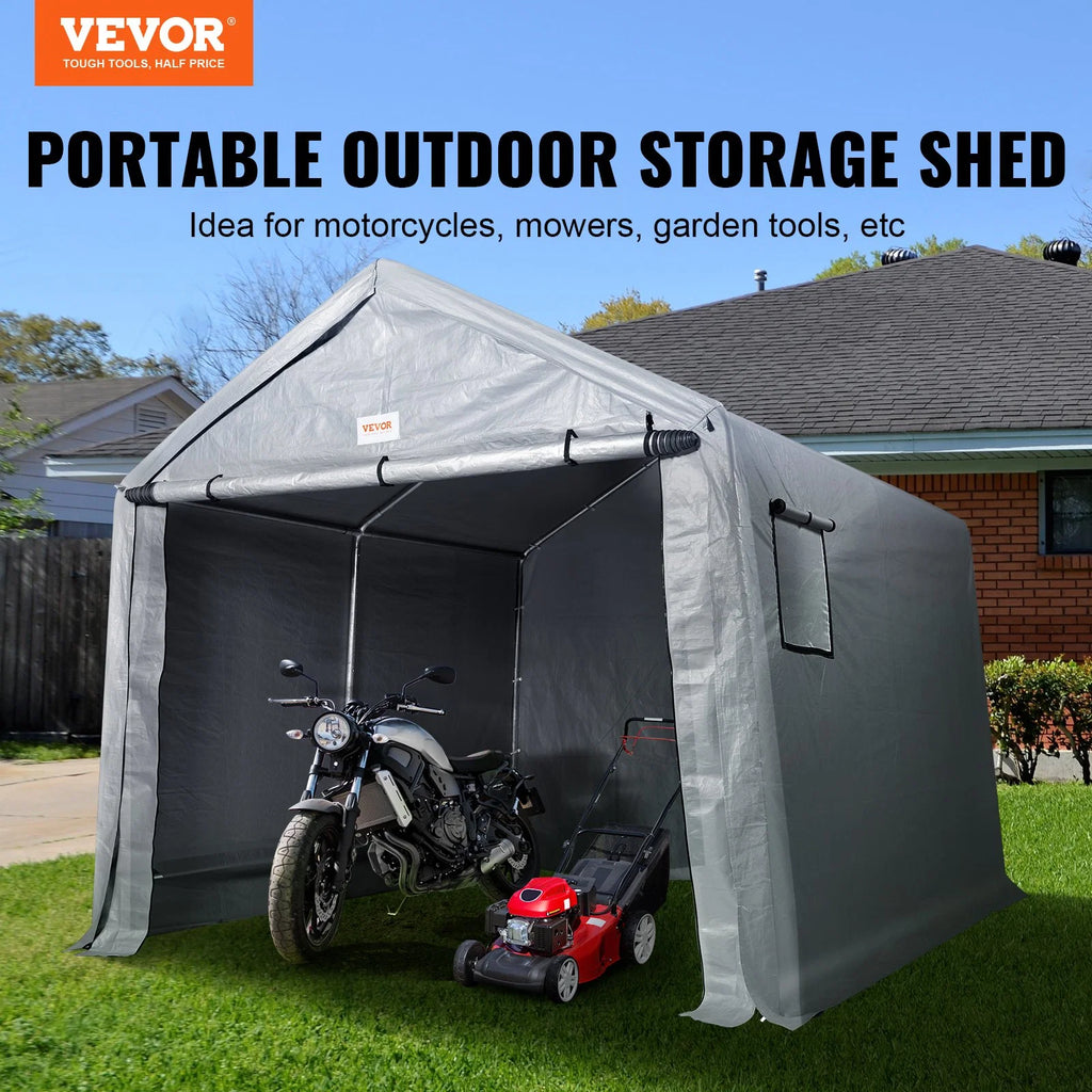 10 x 10 x 8.5 ft Heavy-Duty Portable Storage Shed